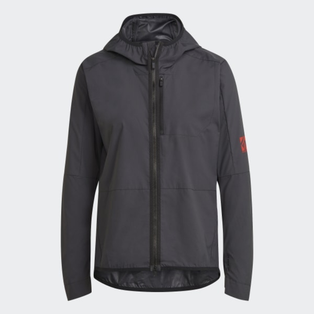 Women's adidas 5.10 Five Ten Windbreaker Charcoal Grey/Red Size XL